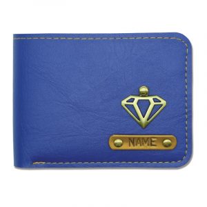 Navy Blue Coin Mens Wallet