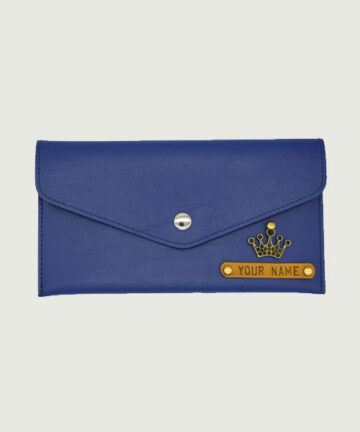 Blue Slim Women Personalized Clutches
