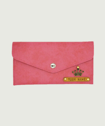 Pink Slim Women Personalized Clutches