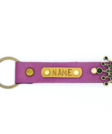 Purple Personalized Keychain