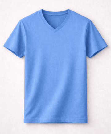 Plain Light Blue Vneck Tshirt