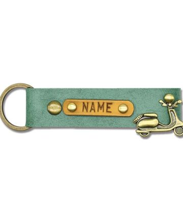 Green Personalized Keychain