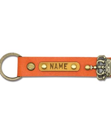 Orange Personalized Keychain